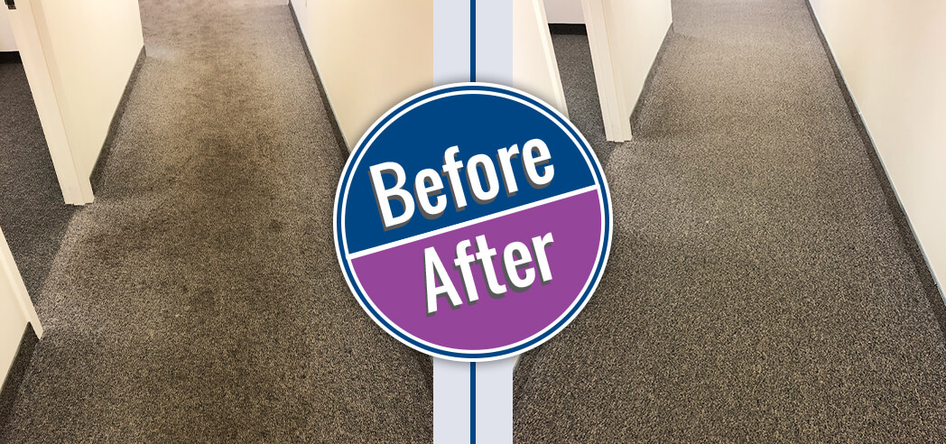 Before & After carpet cleaning results